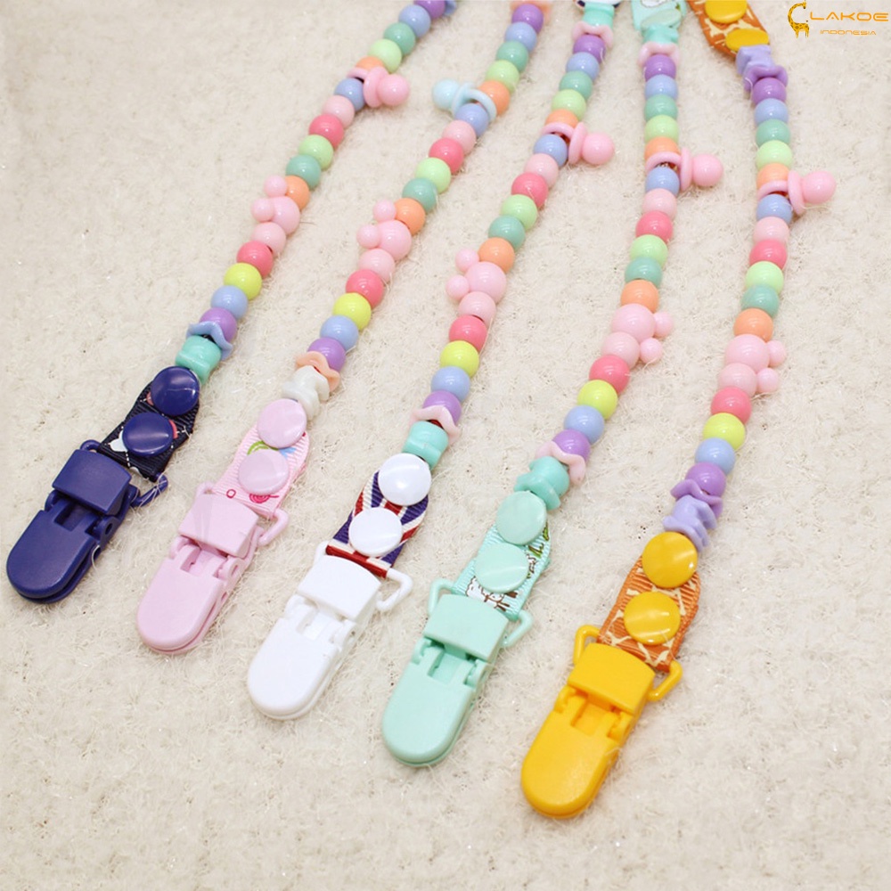 LAKOE Pacifier Clip / Tali Empeng / Tali Dot BPA Free untuk Anak Bayi