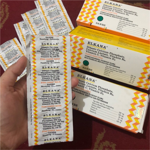 ELKANA STRIP SUPLEMEN KALSIUM DAN VITAMIN IBU HAMIL DAN MENYUSUI