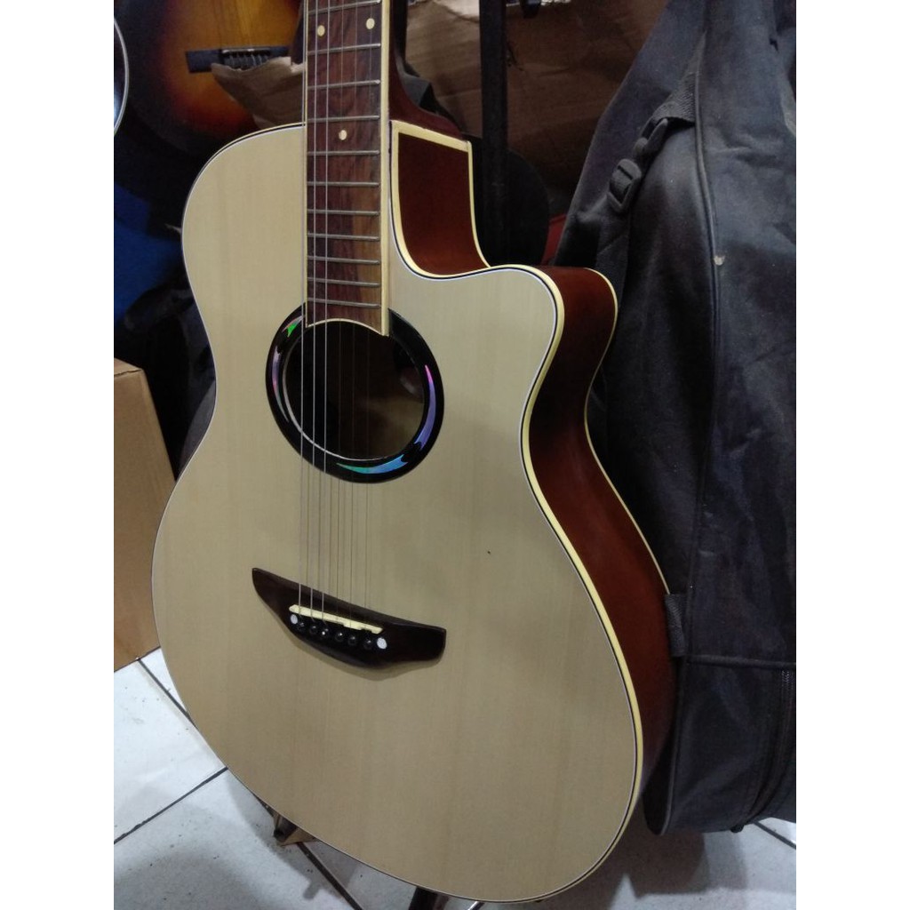 Gitar Akustik Elektrik Merk Yamaha Tipe APX-500 Warna Natural Equalizer Eq-7545 String Jakarta Murah