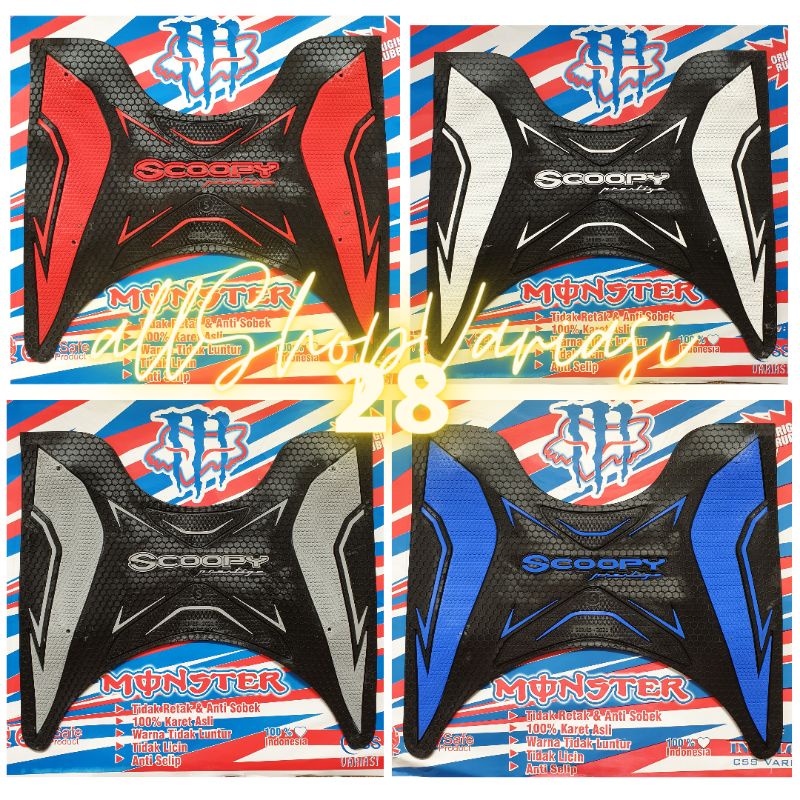 Karpet Motor Scoopy - Karpet Scoopy 2021 - karpet scoopy - alas kaki scoopy  -  pijakan kaki Scoopy 