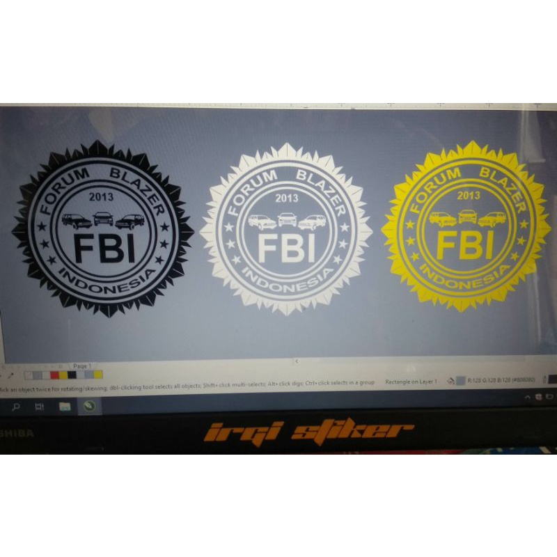 sticker logo forum blazer Indonesia