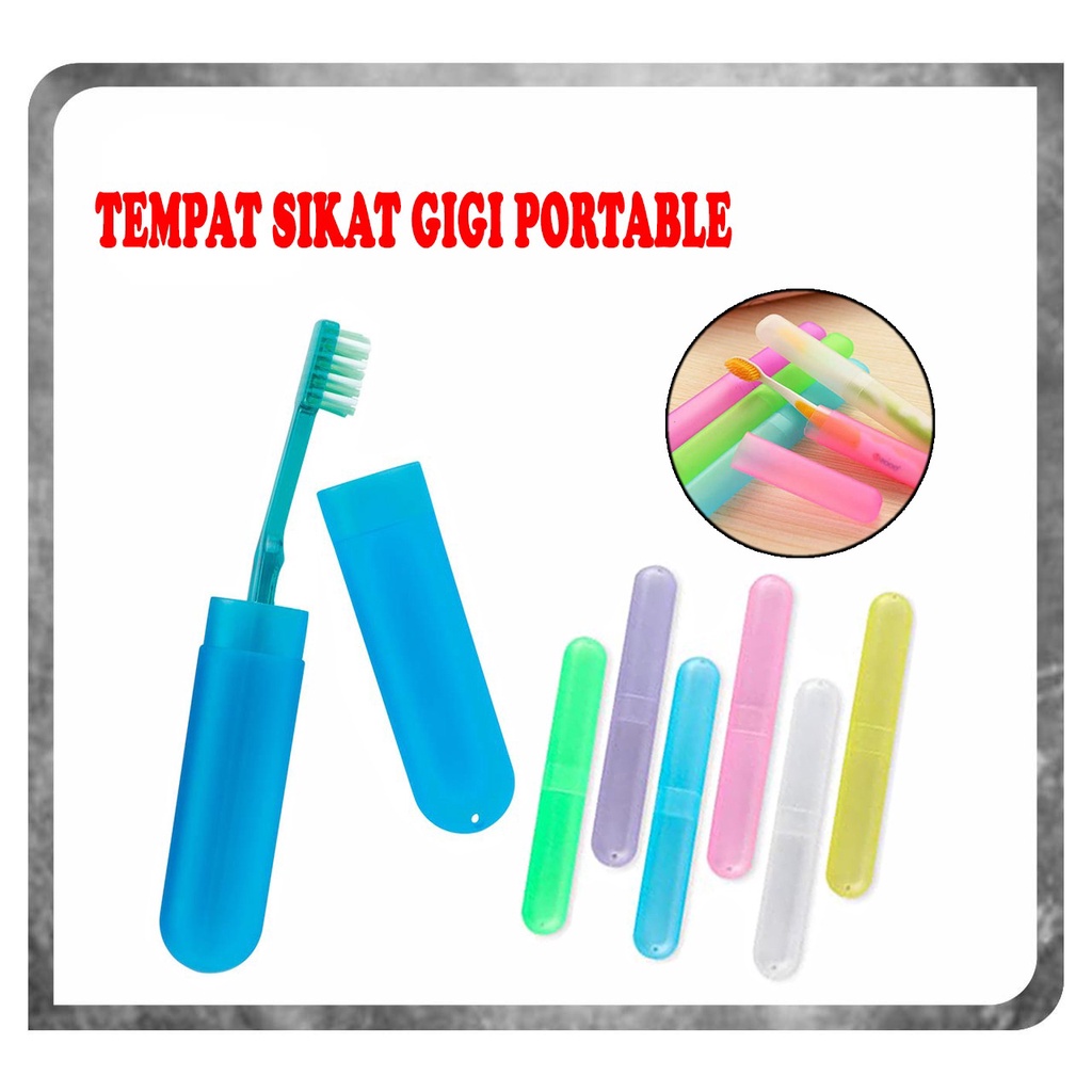 Tempat Box Kotak Penyimpanan Sikat Gigi / Travel Toothbrush Case Sikat Gigi Portable