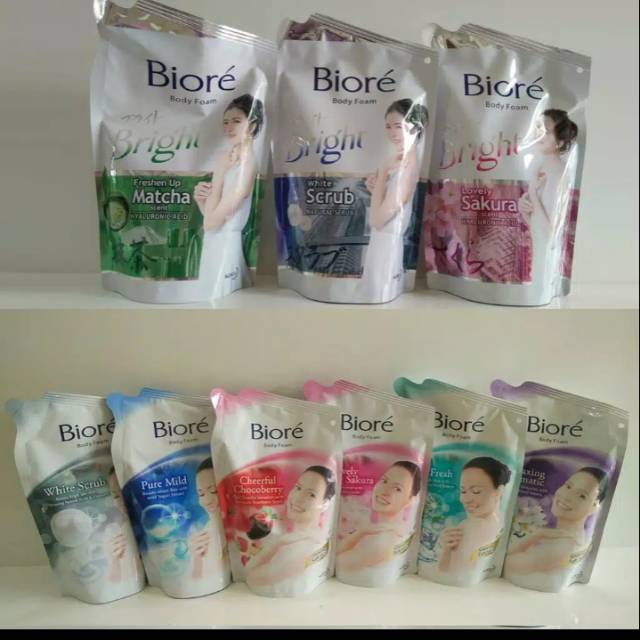 Biore Body Foam Refil 400ml sabun cair