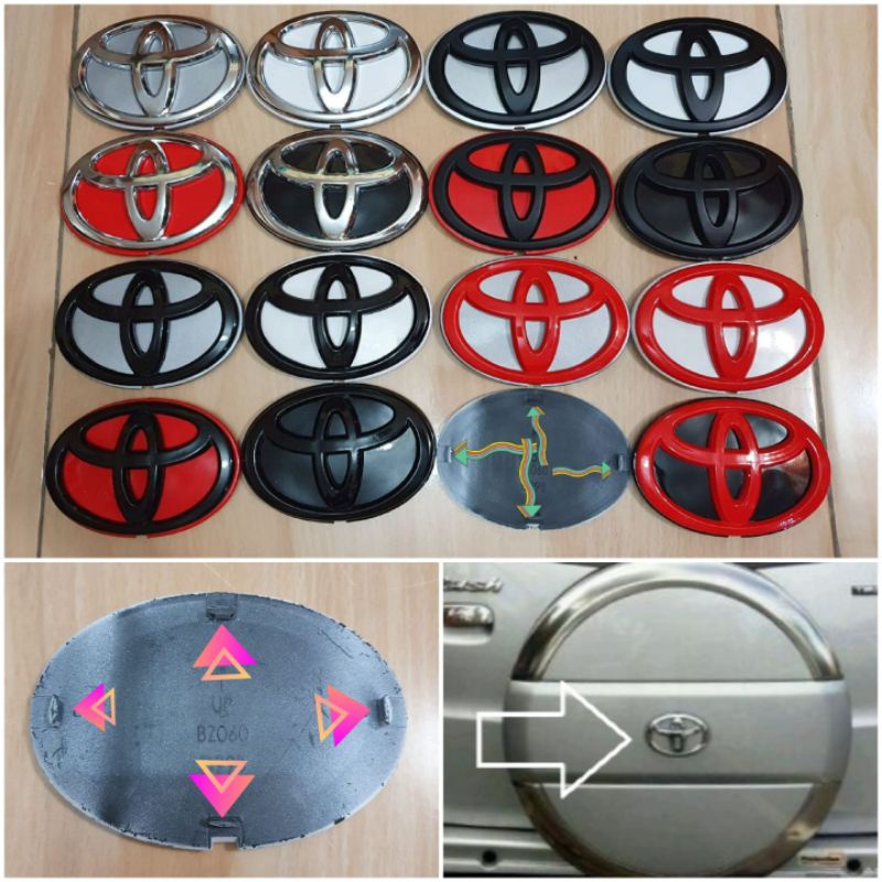 EMBLEM LOGO COVER BAN SEREP  TOYOTA RUSH 2008-2015 KAKI 4