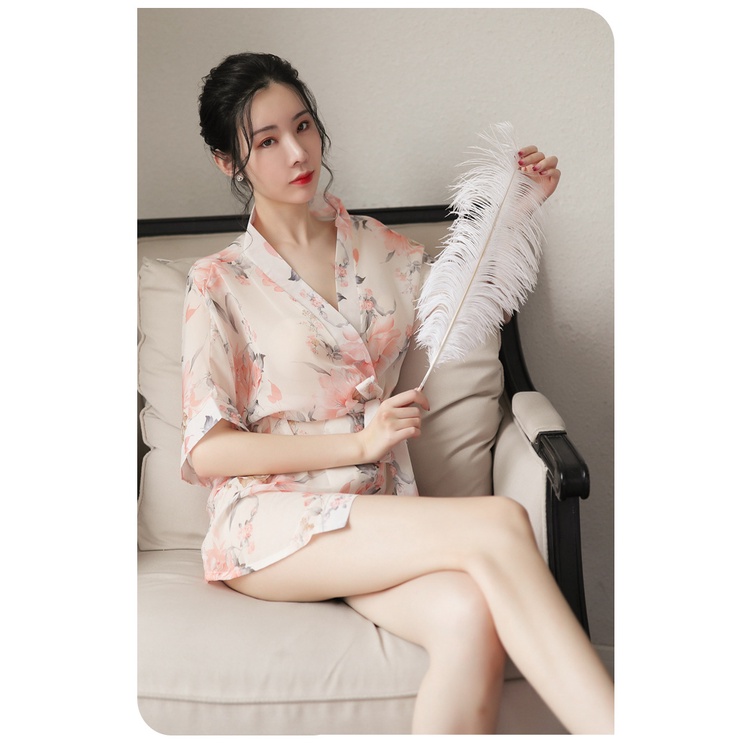 Ɛѵҽ Lingerie Seksi Wanita Kimono Seksi Lingerie Jepang Sifon Erotis 1261
