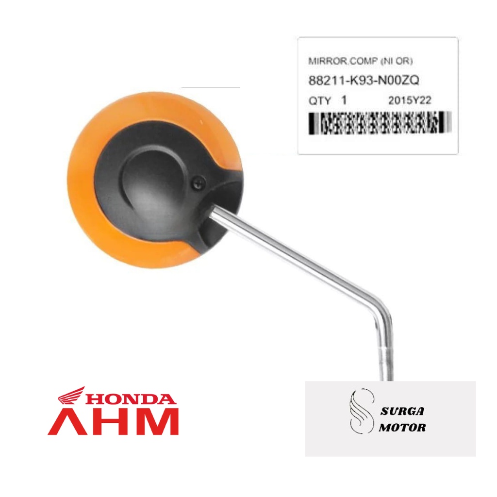 Kaca Spion Orange Kanan atau Kiri Scoopy eSP LED K2F 2021 2022 Sepion Oranye Mirror Comp Right Left 