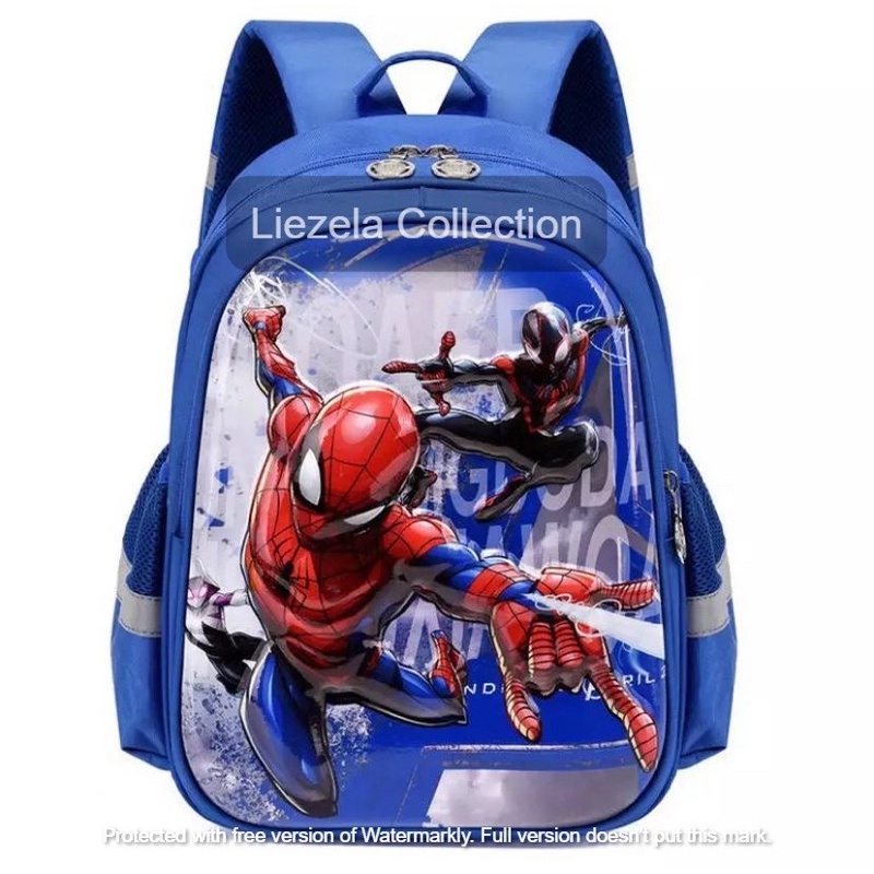 Liezela Collection - MARVEL SPIDERMAN TAS ANAK RANSEL TK &amp; SD ANAK LAKI-LAKI &amp; PREMPUAN TAS SEKOLAH 1-2-3-4 TAHUN 2021