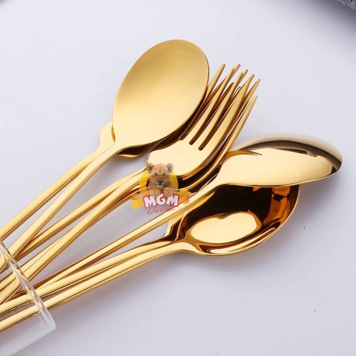 Gold SUJEO Garpu makan emas korea Gold dinner Fork korean