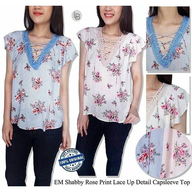 EM shabby rose blouse