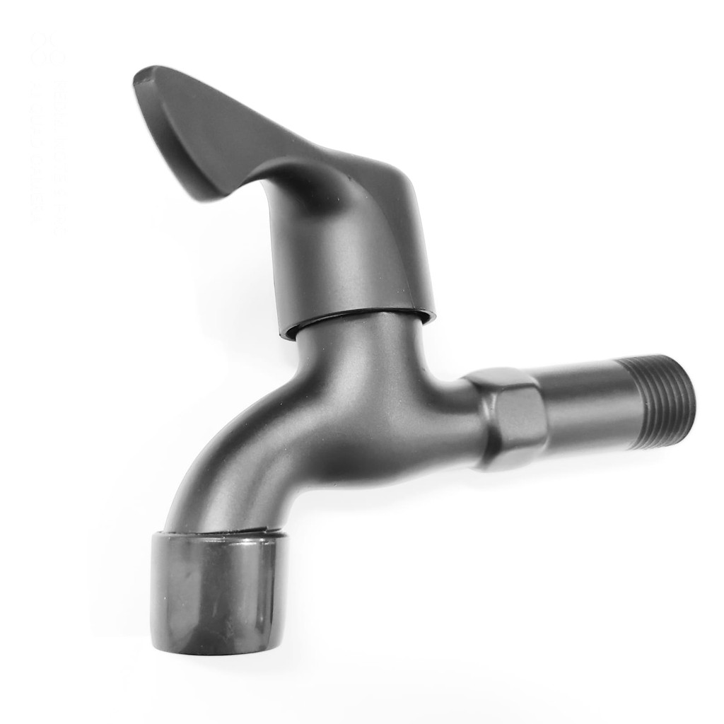 Kran Tembok Hitam MURAH DB32 - Keran Air Taman Tembok Bak Mandi Wall Faucet Black Minimalis i8A