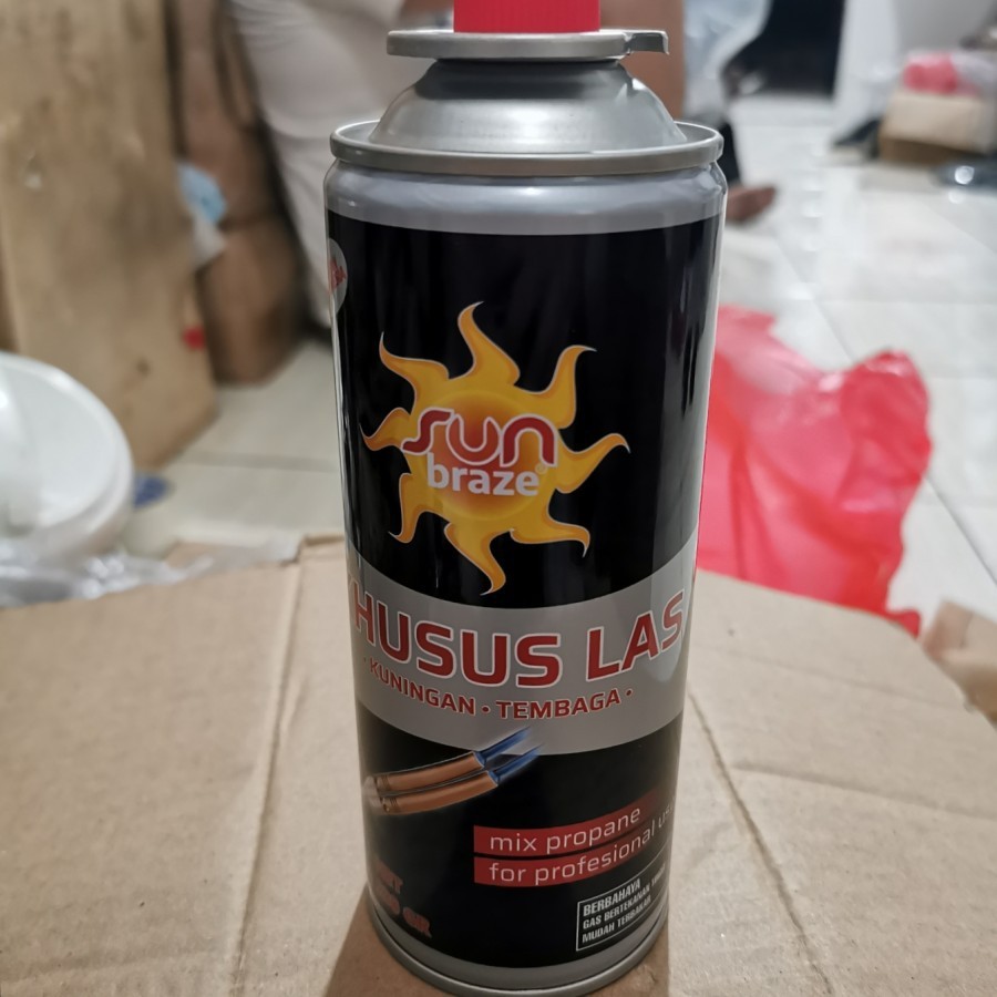 Gas Botol Khusus Las kuningan / Sun Braze / TEMBAGA 230gr Murah