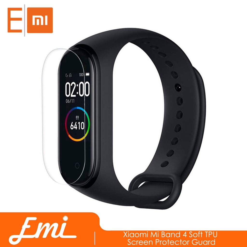 Mi Band 4 Soft TPU Screen Protector Guard By EMI