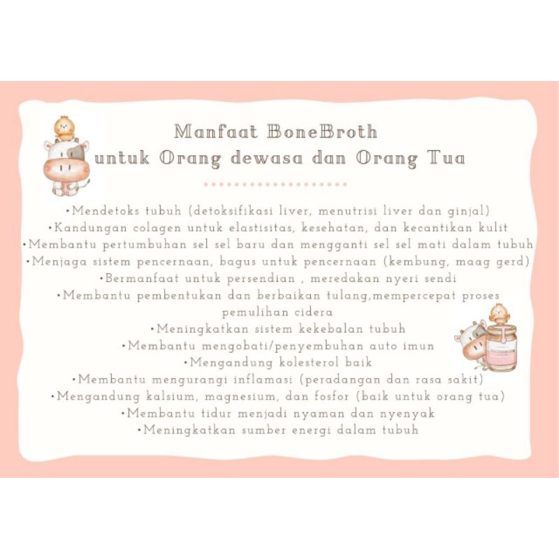 Paket Recovery pasca Operasi Bone Broth Doctor Broth By MadamYeni