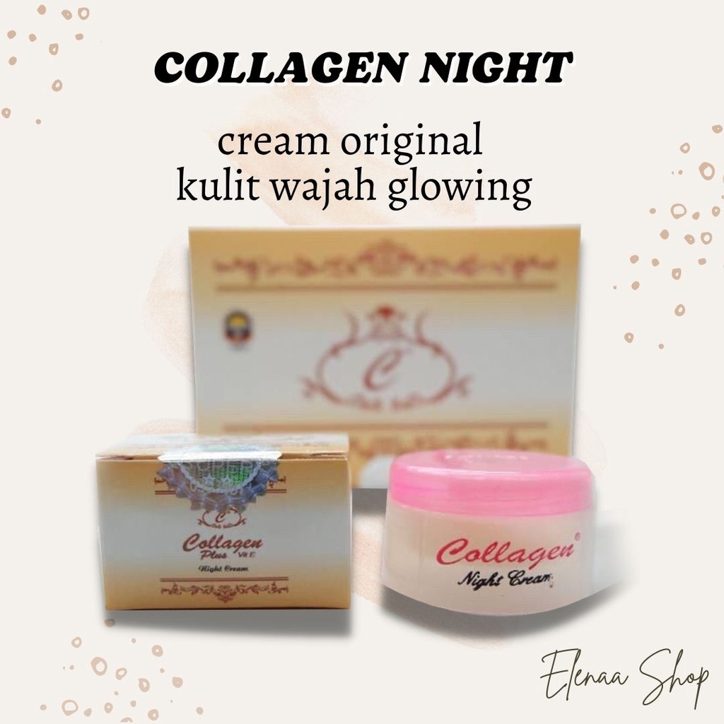 Cream malam collagen original 100% asli - Night cream original BPOM