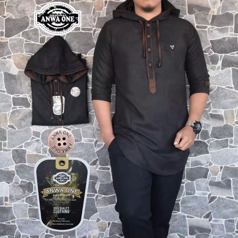 kurta hodie Madina Koko pakistan hodie / kurta pakistan four one original premium dengan bahan oxford jahitan rapi tampil elegant sunnah muslim