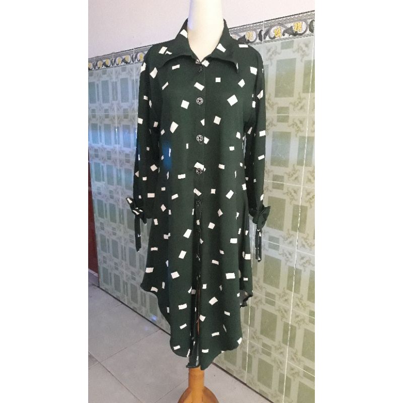 Tunik pita ijo botol