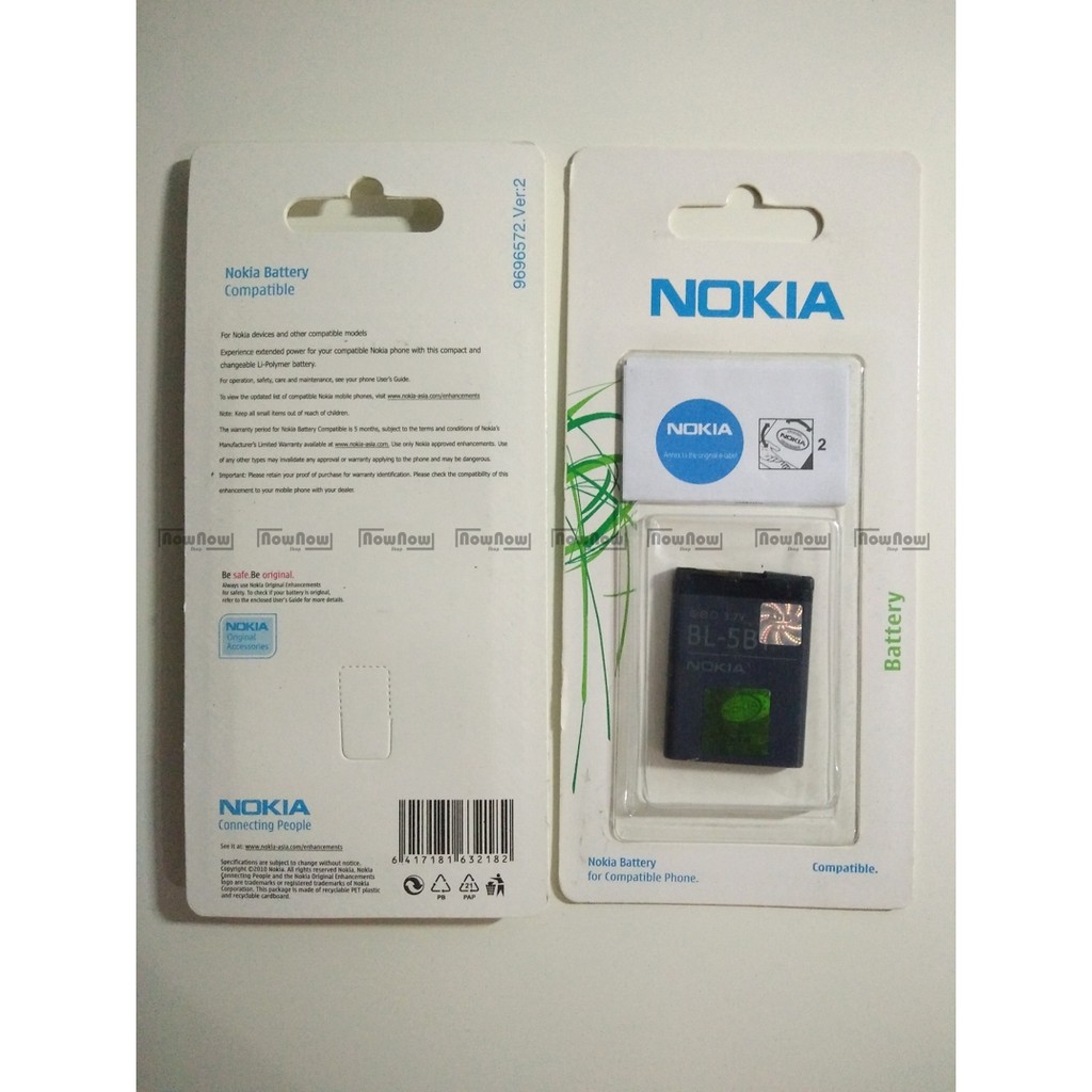 Baterai Nokia 7510 Supernova BL-5BT BL5BT Original ORI OEM Batre Battery Batu Batrai