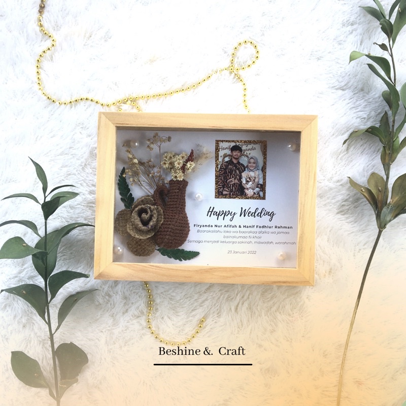 

Frame Dried flower + Extra Bubble wrap