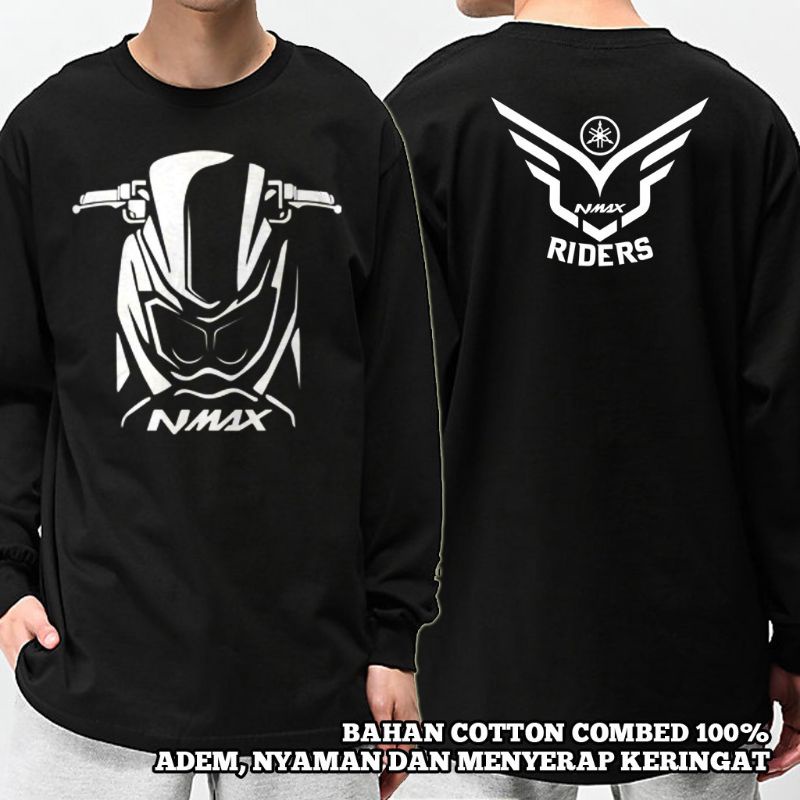 Kaos pria lengan panjang/atasan pria/kaos nmax/nmax club