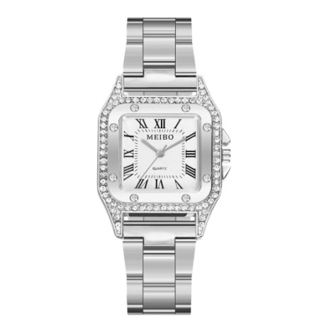 ✅COD Jam Tangan Wanita Geneva Rhinestone Diamond Stainless