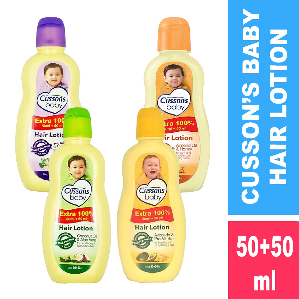 Bisa COD Hair Lotion Cussons Baby Minyak Rambut Bayi 50+50ml