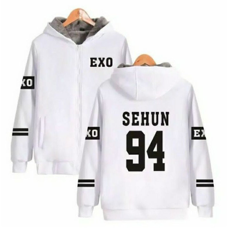 S - XXXXXL(6XL) JAKET EXO HOODIE KPOP SEHUN KAI SUHO XIUMIN D.O LAY CHANYEOL BAEKHYUN CHEN BIGSIZE