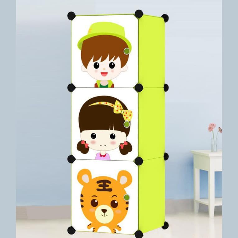 rak pakaian susun rak pakaian susun 3 gantung serbaguna lemari pelastik minimalis M4T5 rak organizer