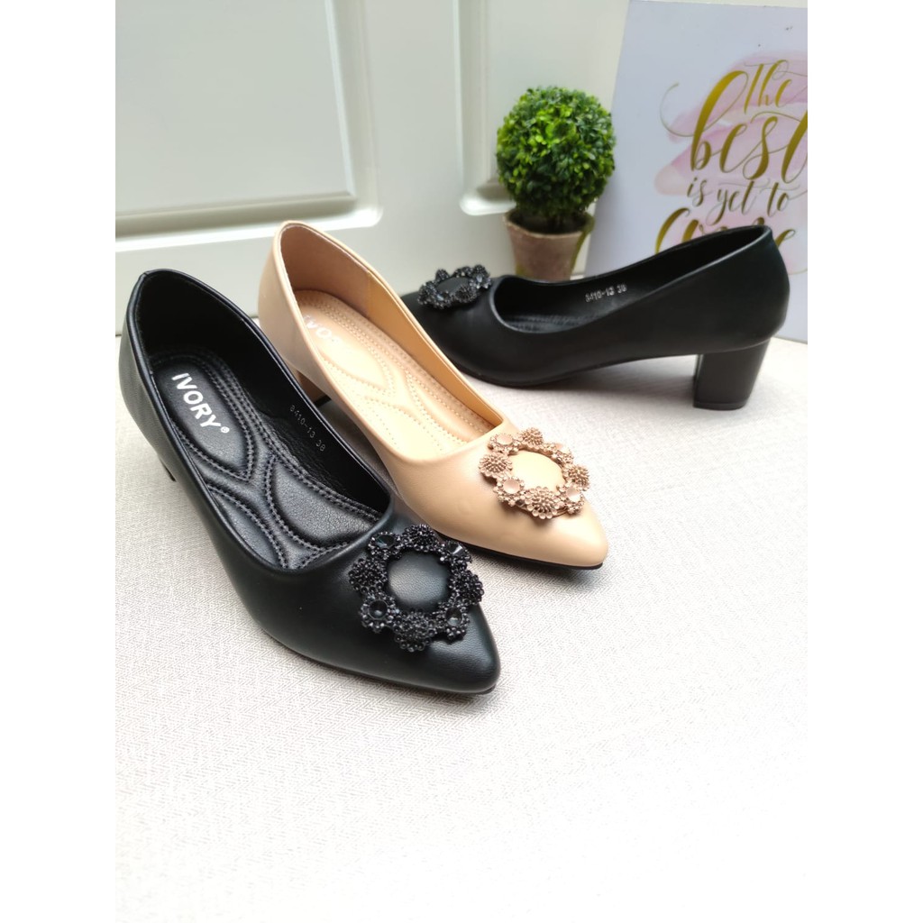 IVORY Sepatu Wanita Heels Pantofel Kerja 8410-13