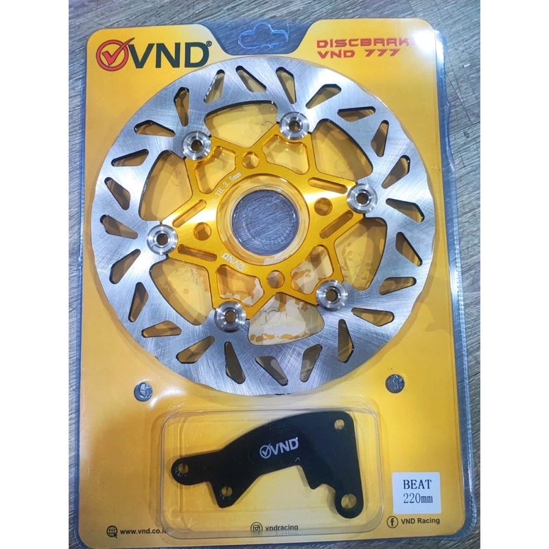 # VND Piringan Cakram VND Model Psm 220 mm Floating Disc Brake Original Vario,Beat,Scoopy,Mio,Mio Soul,Mio J Dan Motor Lain Nya