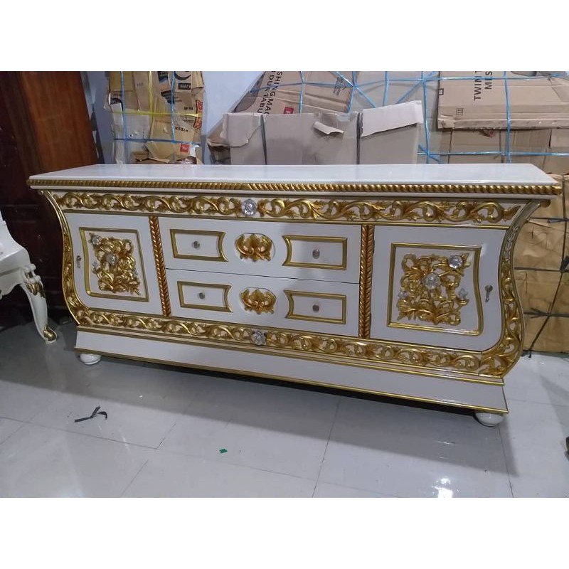 BUFET BIOLA BUFET TV BIOLA MEJA TV KAYU JATI JEPARAFURNI mebel jepara