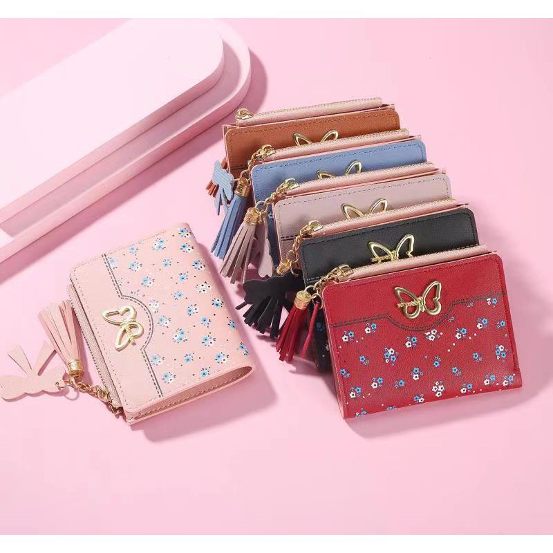 (COD) Dompet Lipat Wanita Import Murah Dompet Fashion MALLSHOPPING