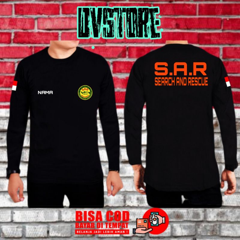 Kaos SAR//Tim SAR//kaos Tangan Panjang//Kaos Murah Berkualitas