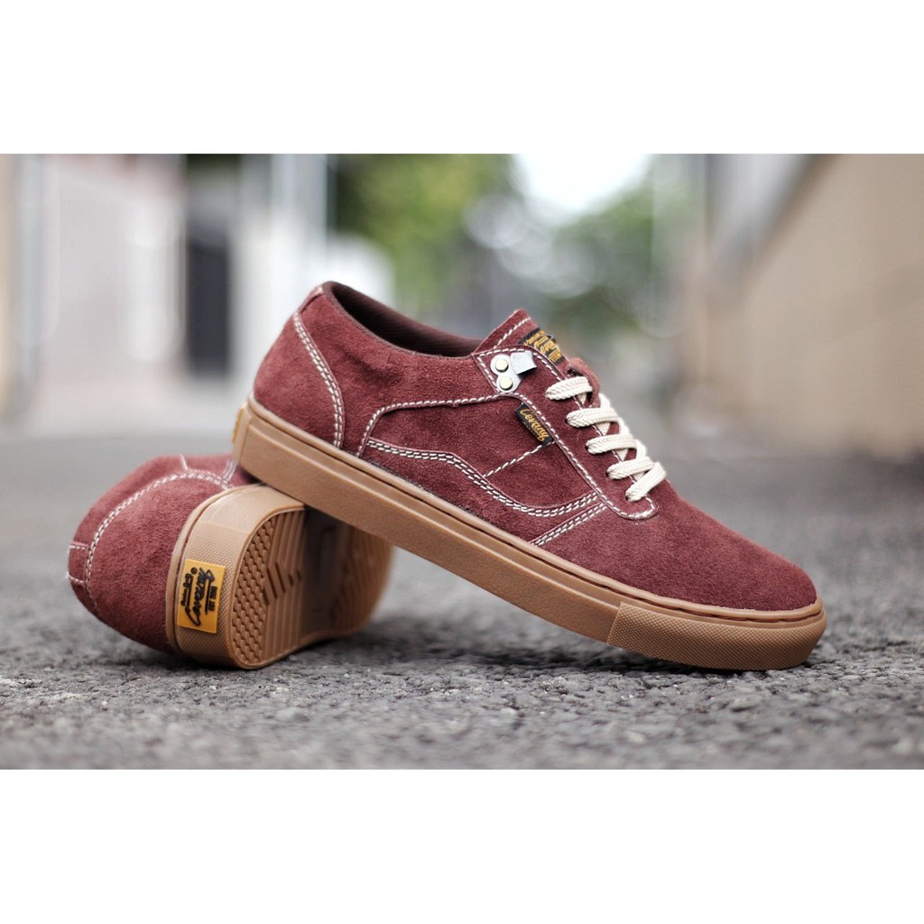 Cevany Gordon Kulit Suede - Sepatu Sneakers pria Casual Kats Sepatu Pria