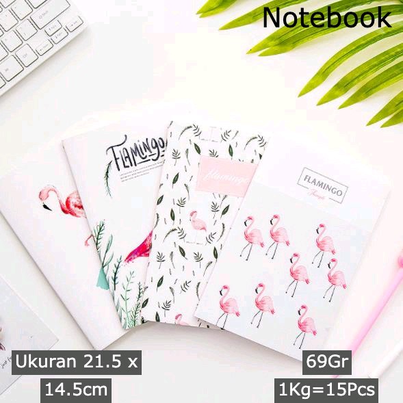 

NOTEBOOK SUMMER A5 LUCU - BUKU CATATAN - FLAMINGO SUMMER AESTHETIC - ORET - ORETAN A5