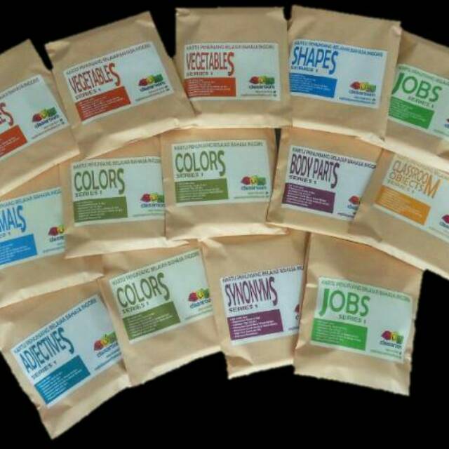 PAKET RESELLER 10 SET KARTU PENUNJANG BELAJAR BAHASA INGGRIS