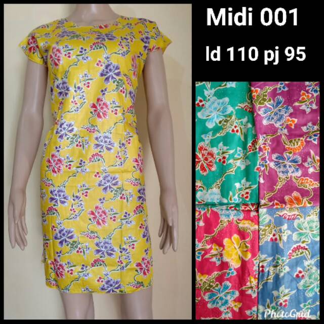 Dapat 5 Daster Midi Bunga Seri Warna Floral Cantik Simpel Minidress Pantai Nyaman