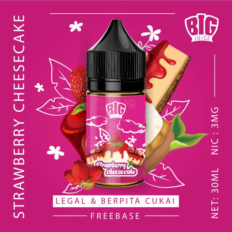 LIQUID FREEBASE MURAH LIQUIDS PREEBASE 3mg 30ml Rasa Strawb Chessecake