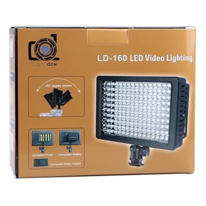 Lightdow Lighting Kamera 160 LED - LD-160---TaffSTUDIO