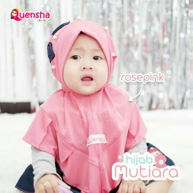 Jilbab Anak Hijab Mutiara by Quensha/Hijab baby polos/Jilbab Anak Terbaru