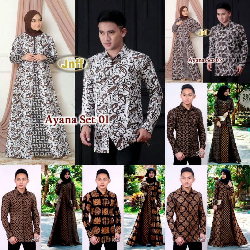 BATIK COUPLE MODERN SARIMBIT BATIK COUPLE GAMIS BATIK COUPEL COPLE COPEL PASANGAN MAURA COUPLE