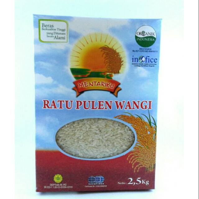 

Beras Organik Mentariku Ratu Pulen Wangi 2,5kg