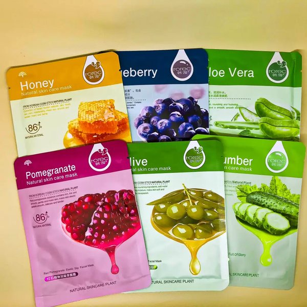 Sheet Mask Natural Skin Care Mask Masker Korea untuk Muka Masker Sheet Mask Milk Plus Goat Milk Natto Sadoer Sheet Mask Plant Series Botany and Fruits Skincare Masker Wajah Fresh Fruit Extract Essence