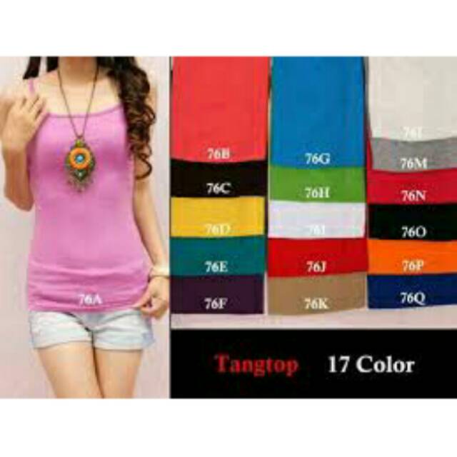 Tanktop spandek premium tali kecil