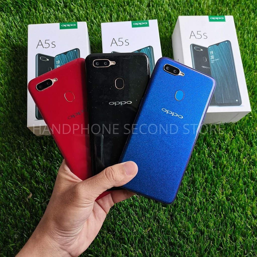 HP SECOND OPPO A5S 3/32GB FULLSET NO HF SECOND SEKEN BEKAS MURAH