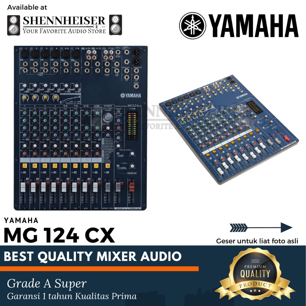 Mixer Yamaha Mg 124 Cx 12 Channel Shopee Indonesia