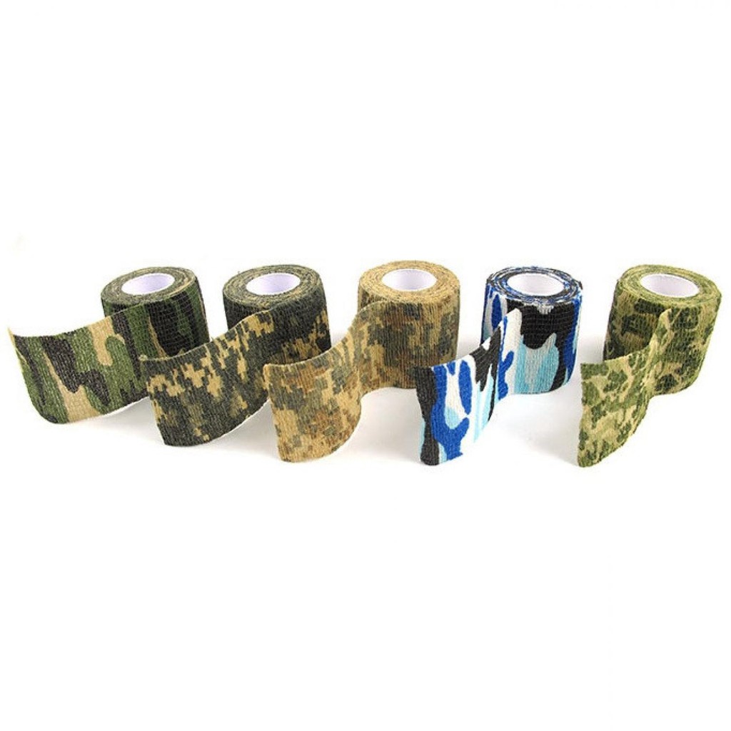 Lakban Ajaib Merekat Kuat Camouflage Retractable Tape Hunting Survival Kit Menempel Bolak Balik