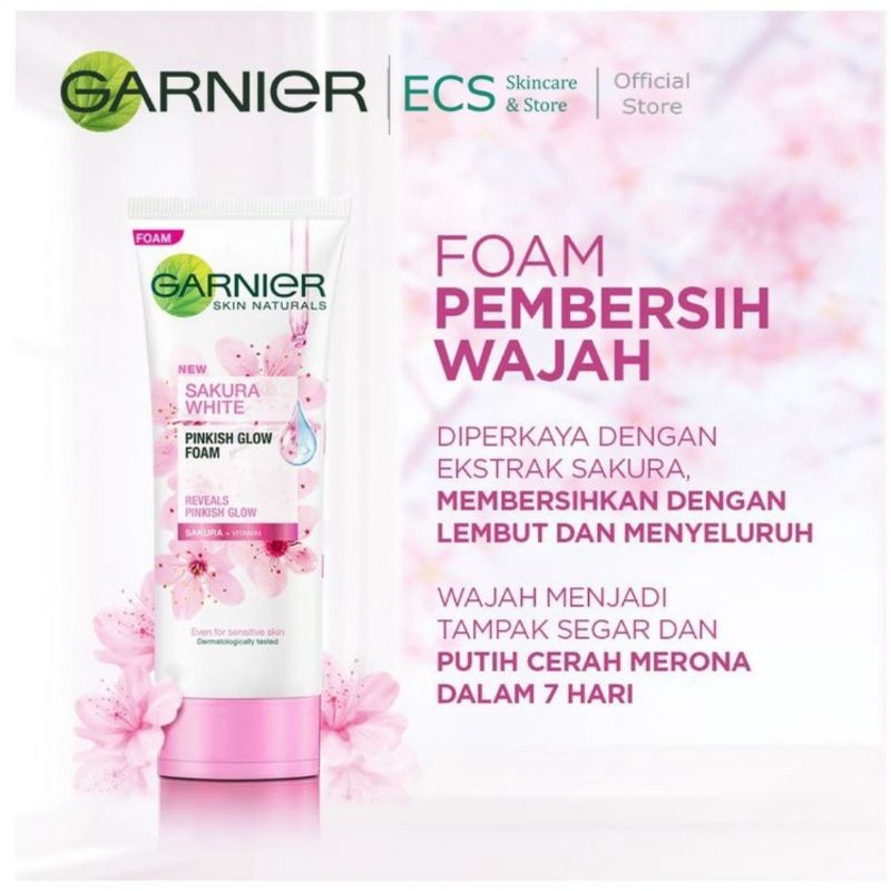 GARNIER  PENCUCI MUKA SAKURA WHITE PINK 100 ML