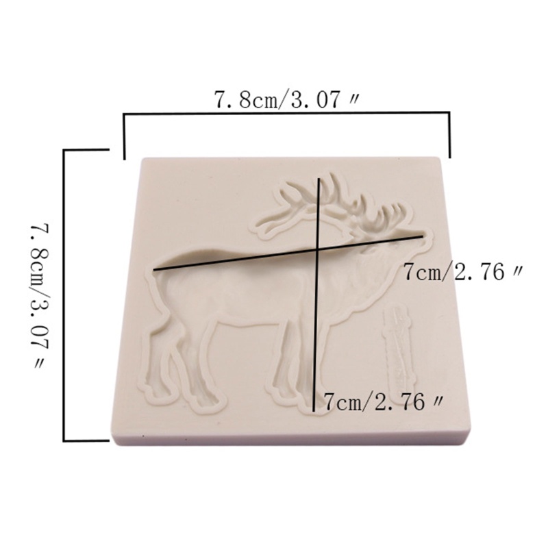Alat Cetakan Kue Biskuit Model Kartun Rusa Natal Untuk Dekorasi Ulang Tahun