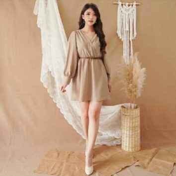 Baju Dress Pesta Natal Dan Tahun Baru Mini Dress Wanita Dewasa Terbaru 2022 Dress Polos Varla Bahan 