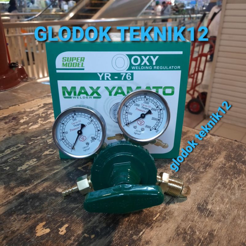REGULATOR OXYGEN YAMATO / MAX YAMATO YR - 76 / REGULATOR GAS OXYGEN MAX YAMATO / WELDING REGULATOR